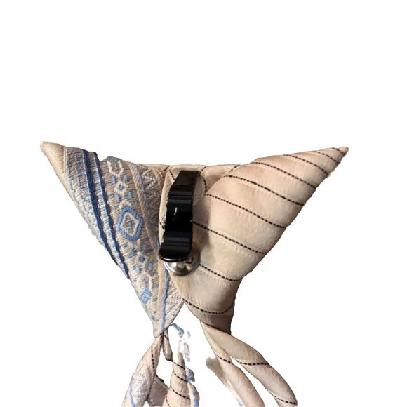 Vintage Wemlon by Wembley Tie Youth Size Clip-on Used Beige Blue - Picture 5 of 8